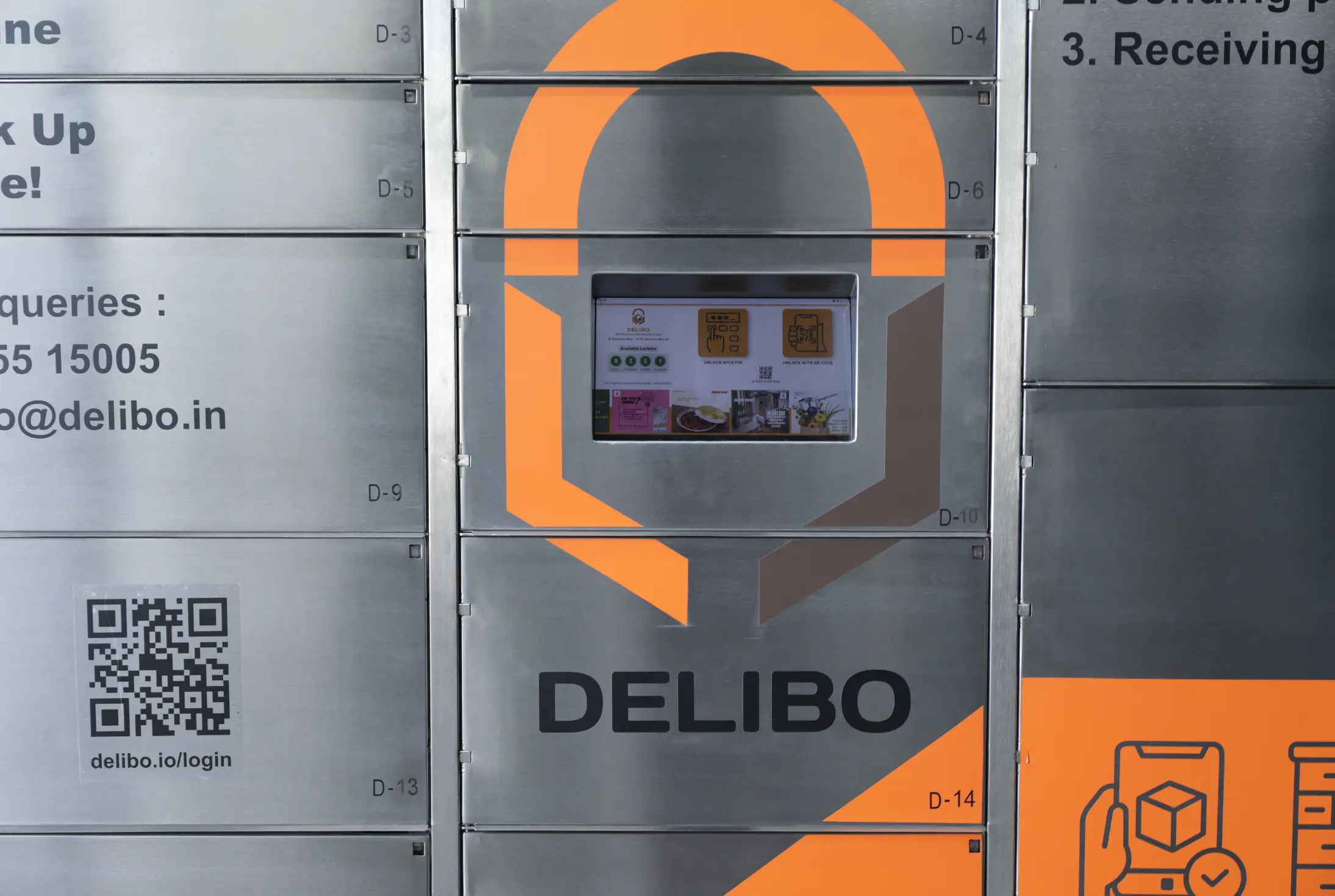 HMI Tab Smart Lockers - Delibo